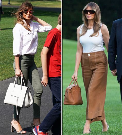 melania trump louis vuitton bag|Melania Trump burberry bag.